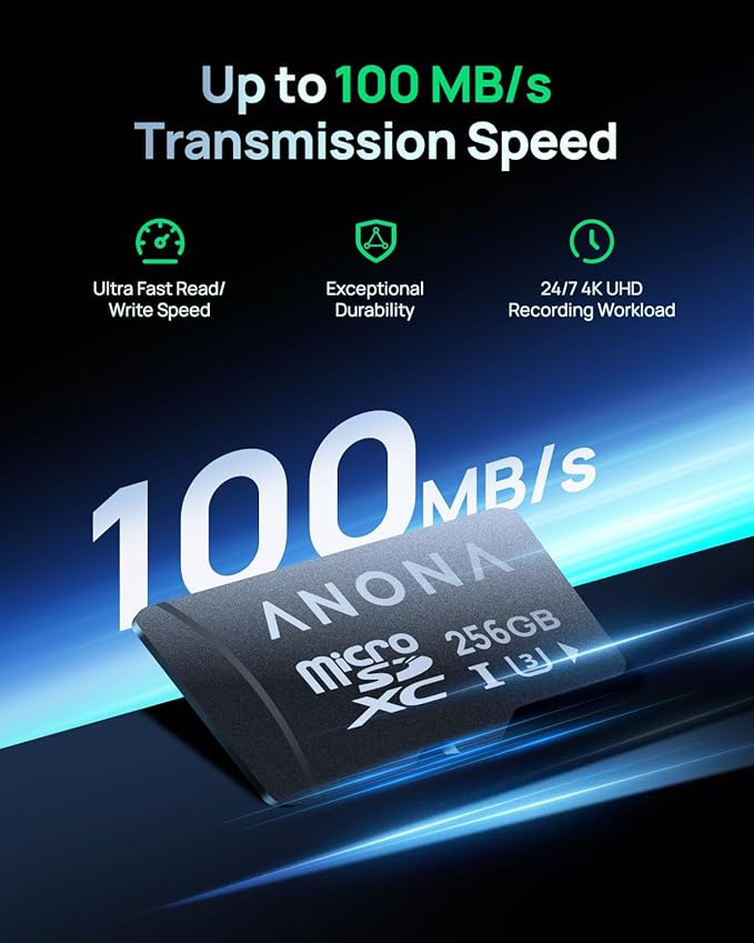 Anona 4K UHD Indoor Camera with 256GB SD Card, Pet/Dog/Baby Security Camera with Phone App, 360° Pan-Tilt, 2.4G/5G Wi-Fi 6, Auto-Tracking, Person/Pet/Baby Crying Detection, Privacy Mode, Two-Way Audio