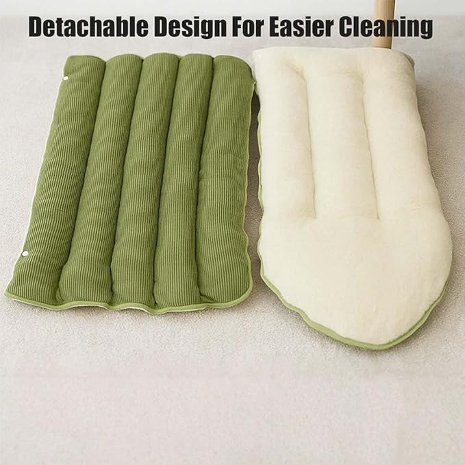 CutyPet Winter Cave, Cozy Covered Dog Bed with Removable Washable Cover, Enclosed Plush Warmth for Small Large Dogs Cats, Calming Security Pet Den for Indoor Outdoor Use(Green,M)