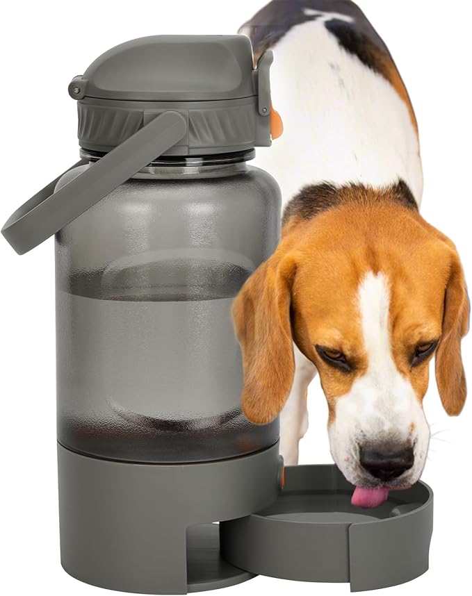 50oz Dog Water Dispenser Portable,Dog Water Bowl Dispenser for Portable Use, Allowing for Easy Hydration During Outings and Travels,Anti-Leak Design, Easy to Clean, Sturdy Material
