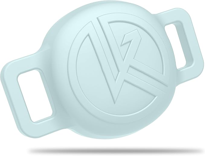 Tile Sticker Cat Collar Holder (2024): The Smallest, Lightest, and Most Comfortable Tracking Case for Cats - Track Your Pet with iPhone Samsung Android Device - Life360 for Boy Girl Kittens (Blue)