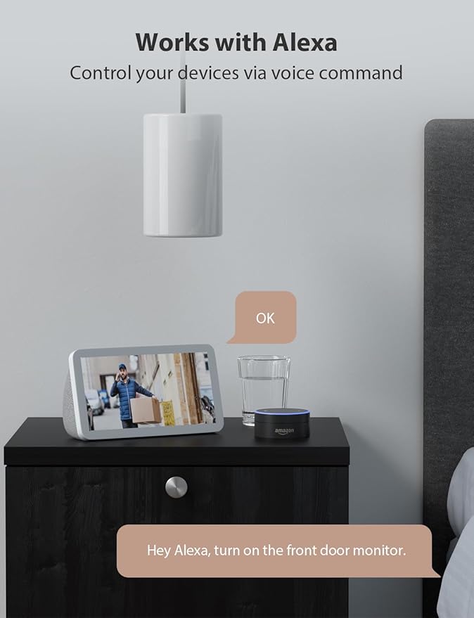 virtavo XD1 Indoor Security WiFi Camera, No Subscription Required, Dual-Lens 360° PTZ Baby Monitor & Pet Cam, Motion Tracking, 2-Way Audio, Night Vision, Cloud/SD Storage, Plug-in Power 2PACK