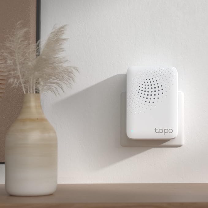 Tapo Smart Hub with Built-in Chime, REQUIRES 2.4GHz Wi-Fi, Reliable Long-Range Connections with Tapo Sensors, Sub-1G Low-Power Wireless protocol, Connect up to 64 smart devices (H100)