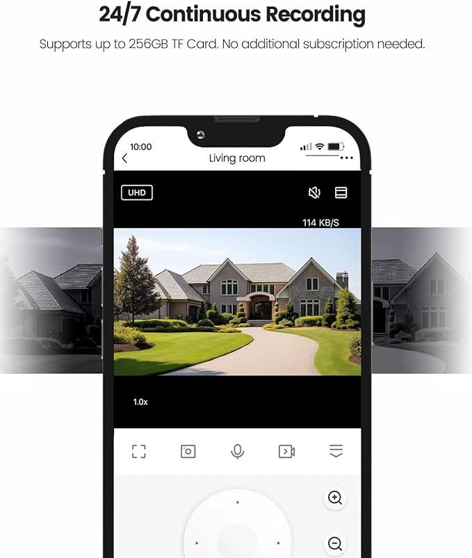 TREATLIFE 5MP Ultra HD 2.4G/5G WiFi Security Camera Outdoor Wired, Cameras for Home Security, Spotlight/Siren, AI Motion Detection, Color Night Vision, 2-Way Audio, Works with Alexa, Google Home, App