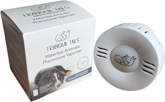 Calming Pheromone Diffuser for Dogs, Anxiety Relief with a Gentle Fragrance, Includes 3 Scented Pads