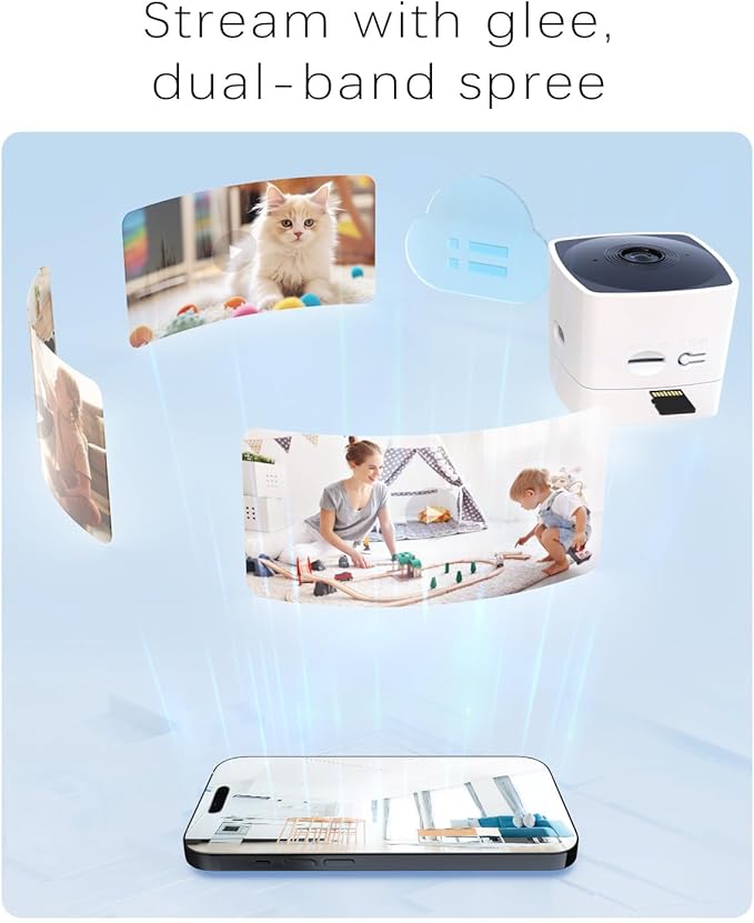 blurams Cameras for Home Security 5GHz, 2K Indoor Camera, Pet Camera with Phone App, AI Motion Detection, 2-Way Audio, Compatible with Alexa&Google Assistant, 4-Pack