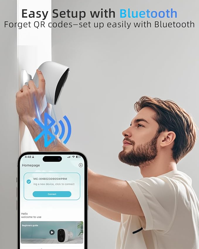 ELECCTV 2.4&5ghz WiFi Solar Security Cameras Wireless Outdoor,2K QHD Home Security System, 4 Cameras Kit with 130° Ultra-Wide View, 2-Way Talk, IP65,Color Night Vision, Spotlight & Siren (4, White)