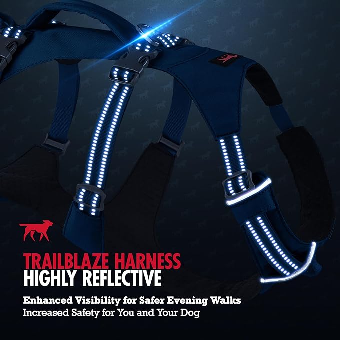 Tuff Pupper Escape Proof Dog Harness for Extra Large Dogs | No Pull Lightweight Adjustable Harness | No Escape Multifunctional Outdoor Pet Gear | Strong Durable Breathable | Secure Comfortable Fit