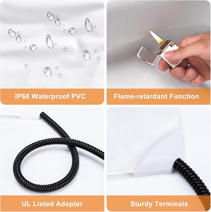 GASUR Heated Cat Bed, Waterproof Cat Heating Pad Indoor w/Timer, Temp Adjustable Pet Heating Pads for Cats Dogs, Auto Power-Off, Cats Warming Bed w/Remove Washable Cover, Anti-Chew,47''x28'', XLarge