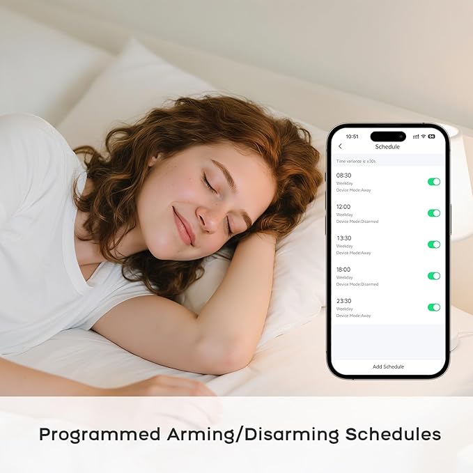 PGST 2025 WiFi Wireless Home Alarm System - 4.3-inch Touch Screen, 10-Minute Installation, 8 Door & Window Sensors + 4 Motion Sensors, APP Remote Control, Compatible with Alexa, No Monthly Fee