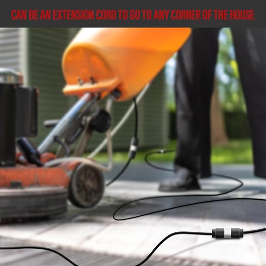 ENERLITES NEMA L6-30P Locking Plug Connector for Generator, Twist Lock Male Plug, 30 Amp, 250 Volt, 2 Pole, 3 Wire Grounding, Industrial Grade Heavy Duty, UL Listed, 66461-BK, Black