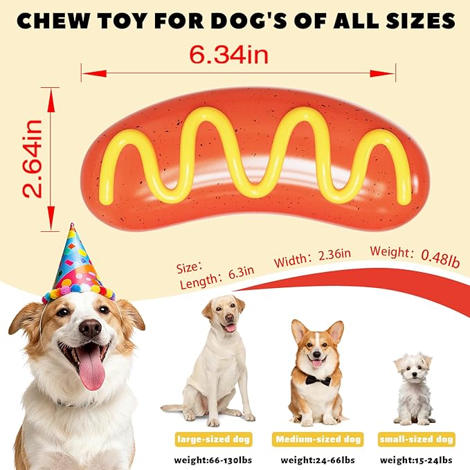 Indestructible Dog Toys,Interactive Dog Chew Toy,Dog Toys to Keep Them Busy,Puppy Toys Teeth Cleaning,Indoor Outdoor Interactive Training for Dogs,Dog Birthday