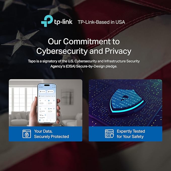 Tapo Outdoor Smart Dimmer Plug for Outdoor Lights, Matter, App Control, IP65 Weather Resistant, Works with Siri, Alexa, Google, ETL Certified, Energy Monitoring,150WLED/CFL, 2.4GHZ WiFi Only, P430M