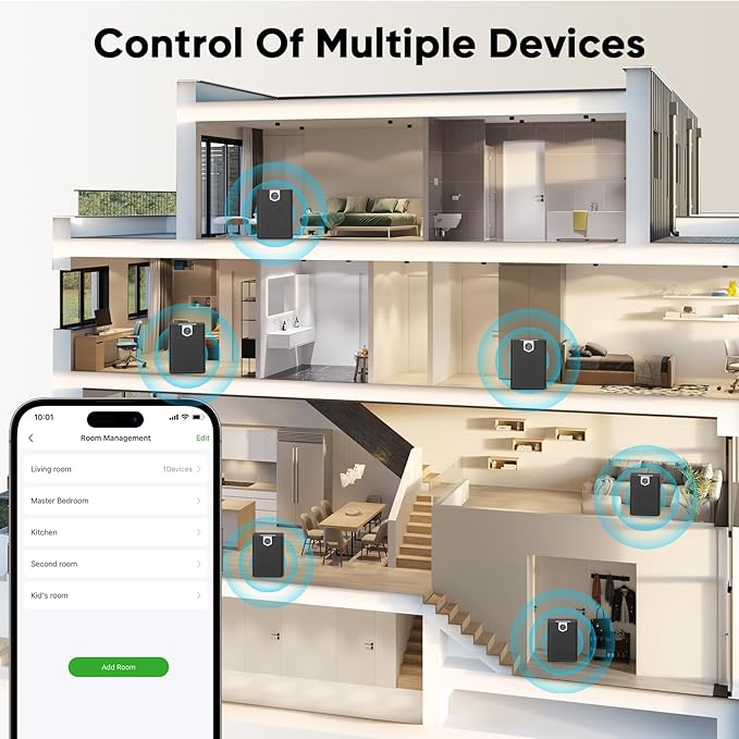 DAYETTE Smart Air Purifiers for Home Large Room with Fragrance, H14 Air Purifier with Washable Filters Up to 3000 Ft², APP & Voice Control & 22 dB Sleep Mode for Bedroom Living Room, Black