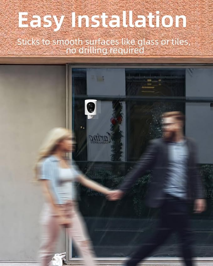 virtavo VistaFlask 2K Security Cameras Wireless Outdoor, Battery Powered, AI Motion Detection, for Home Security, Starlight Lens for Colorful Night Vision, Weatherproof, Cloud/SD Storage 2Pack