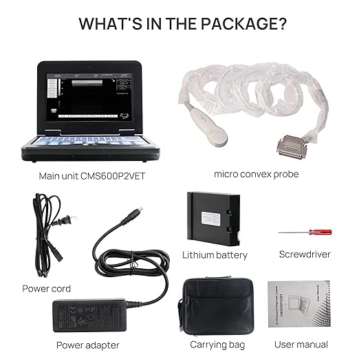 CONTEC Veterinary Ultrasound Scanner for Pregnancy Check On Small Animals Dog Cat Rabbit with Micro Convex Probe