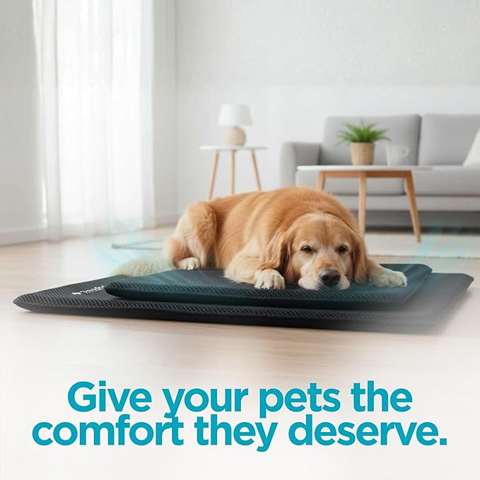 Large Dog Cooling Mat Indoor for Nikken Kenko Cool Pet Pad, Self Cooling Dog Bed Mats for Summer, Breathable Cool Mat for Dogs & Cats, Comfortable Puppy & Cat Cooler Bed Essentials for Pets (Large)