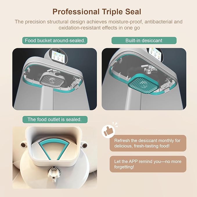 Automatic Cat Feeder with Camera 360°, 2K HD Pet Feeder with Night Vision & 2-Way Audio, Smart APP Control, AI Smart Cat Feeder, Up to 16 Meals/Day, 5.5L Timed Food Dispenser for Cats & Dogs