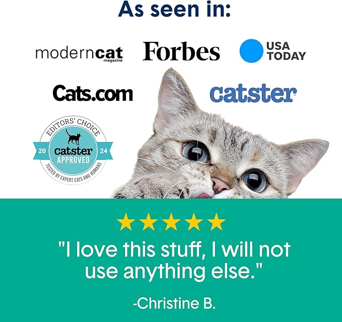 Boxiecat Gently Scented Premium Clumping Clay Cat Litter, 40-Pounds