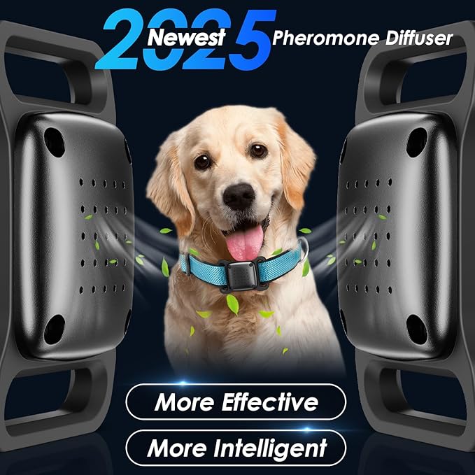 PSRAT for Dog Pheromone Calming Diffuser 3 in 1 Appeasing Pet Pheromones Diffuser to Calm Kit,for Pet Collars Designed Relaxants Carrying Box,Naturally Reduces Anxiety, Breakaway Safe Design