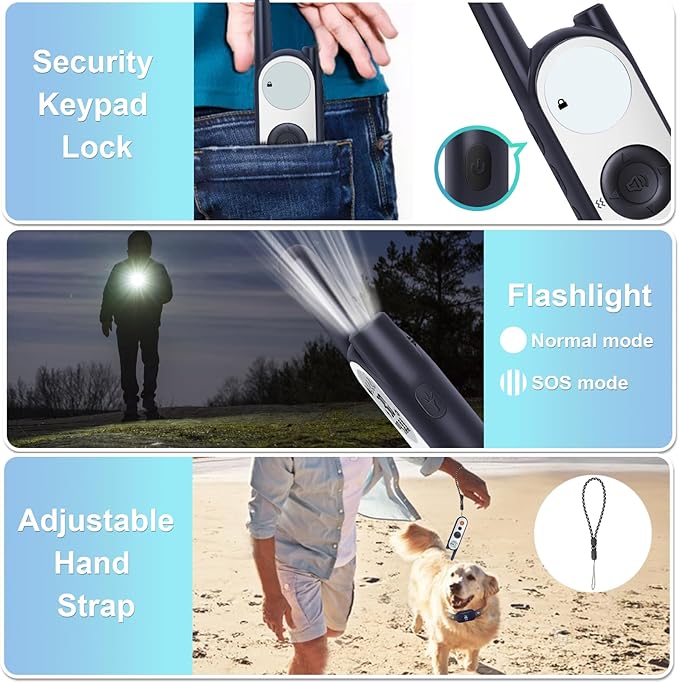 MIMOFPET Wireless Dog Fence for 2 Dogs - 25FT to 3500FT Electric Fence,185 Days Standby Time Training Collar,Pet Containment System with 3 Training Mode,Flash Light and Waterproof