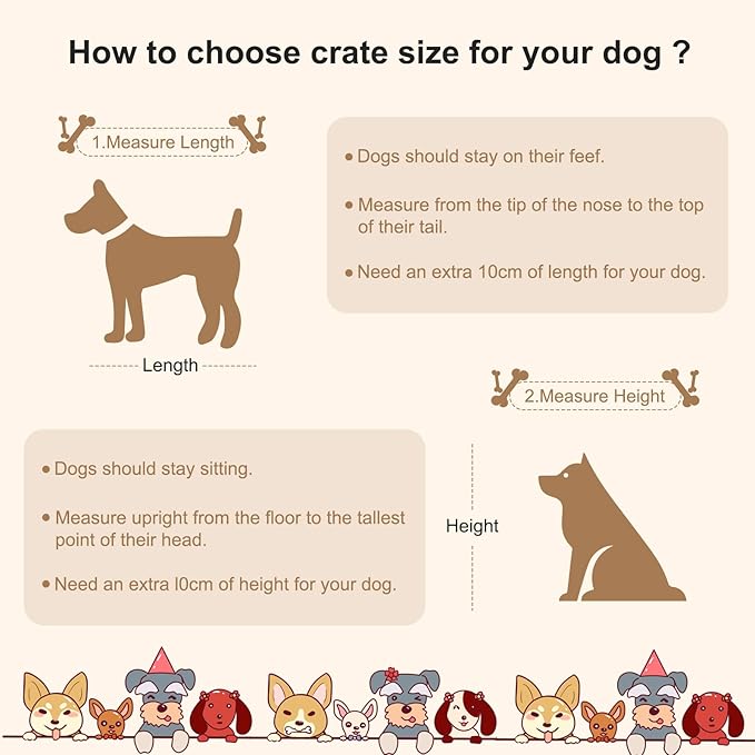 Large Dog Crate Furniture for Large Dogs, Retractable Dog Kennel Furniture, Wooden Dog Kennel Indoor, Heavy-Duty Dog Cage Furniture with 3 Levels of Adjustable Size,45.6" L, XL, Rustic Brown