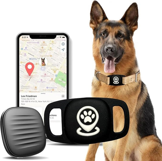 Pet Tracker for Dog, Dog Tracker Smart Pet Location Tracker with Tracker Holder, Item Finder MFi Certificated Tracking Device, No Monthly Fee, Works with Find My (iOS Only) No GPS Tracker