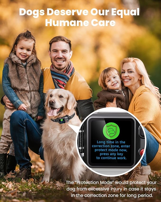 GPS Wireless Dog Fence, Electric Fence Collar for Dogs, Circular Containment System, Radius Range 49-6561 ft, Adjustable Training Measures, Rechargeable, Waterproof | for Outdoor Use Only