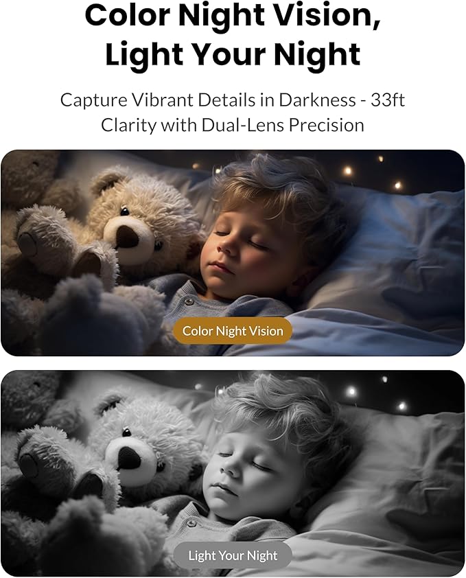 Dual Lens Security Camera Indoor 5G/2.4G WiFi, 4MP Pet Camera with Pan Tilt for Home, Baby Monitor, AI Tracking, Color Night Vision, 2-Way Talk, No Dead Zone, 355° View, Alexa/Google