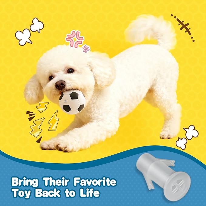 Squeakers for Dog Toys - Replacement Dog Toy Squeakers Inserts for Ball Toys(120 Pcs, 5 Sizes)