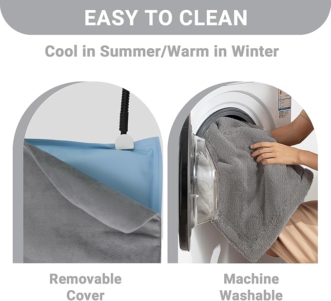 Pet Heating Pad for Dogs and Cats with Temperature Adjustment and Timer, Indoor Outdoor Heated Bed with Overheating Protection for Cat Dog House