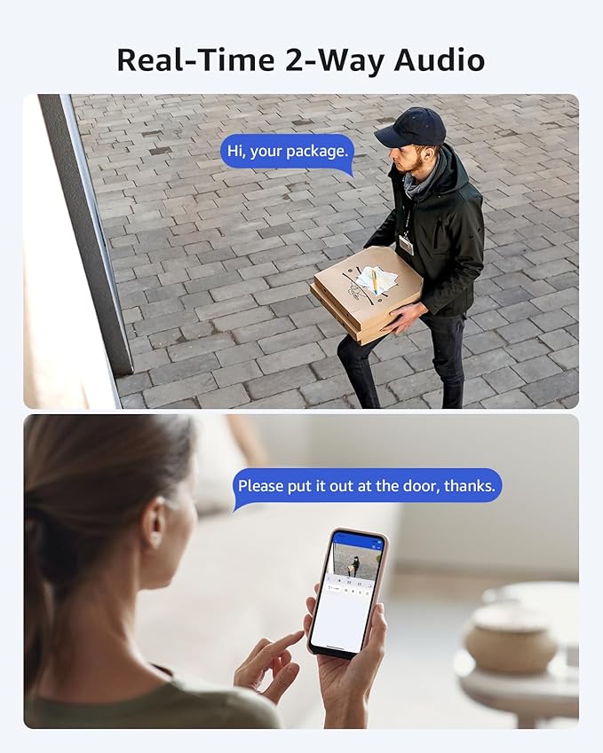 ANNKE CPT500 3K PT PoE Camera, 2-Way-Audio, 345° Pan 80°Tilt IP Security Camera Outdoor, Auto-Tracking Lite, AI Human Detection for Surveillance, Smart Dual Light, 512GB SD Card Slot (Not PTZ)