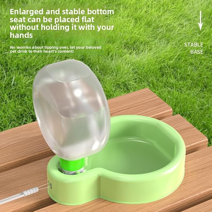 Dog Water Bottle Convenient Leak-Proof Dog Water Bottle Capacity 12 Oz (350 ml).Ldeal for Dogs on Outdoor Walks and Traveling.(Green, 12 Ounces)