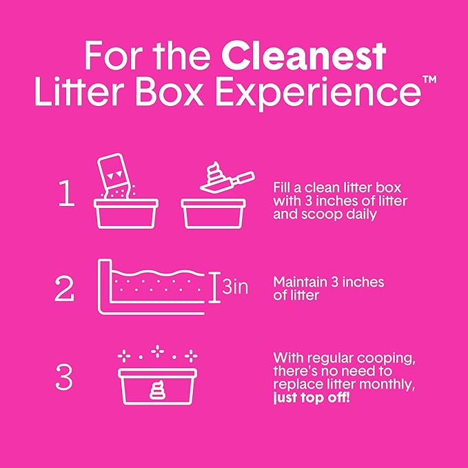 Boxie Glo Clumping Clay 30 Day Odor Control Cat Litter, 99.9% Dust-Free, Low Tracking, UV Light Attractant, 28 lb