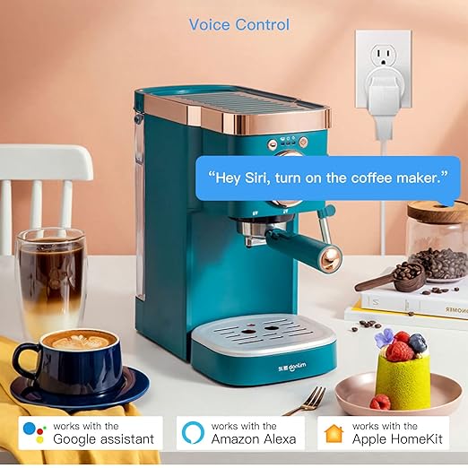 Smart Plug Mini HomeKit, Smart WiFi Outlet Support Apple HomeKit, Alexa and Google Assistant Voice Control Socket with Timer Schedule and Group Control Apple MFi Certified No Hub Required 2 Pack