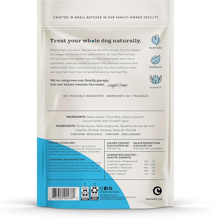 Crumps' Naturals Pumpkin Spice Plaque Busters 7" - 8 Pack