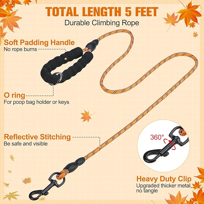 BEAUTYZOO Step in Dog Harness and Leash Set, Reflective Dog Harness No Pull No Choke Puppy Harness for Extra Small Dogs Cats, Soft Padded Mesh Vest Harnesses for Girl and Boy Pets, Orange Plaid S