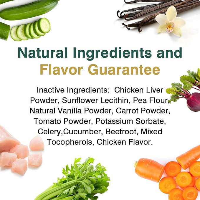 Dog Flea and Tick Treatment Chewables for Dogs Natural Chewable Flea and Tick Chicken Flavor Prevention Probiotic Dog Chews Gut Health Probiotics for Dogs Digestive Health 2 in 1 Chewable 200 Chews