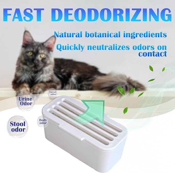 NewKe 6 Pack Deodorizer for PetSafe ScoopFree SmartSpin Self-Cleaning Cat Litter Box, Odor Control Compatible with HHOLOVE Self-Cleaning Cat Litter Box, Air Freshener, Pet Gift