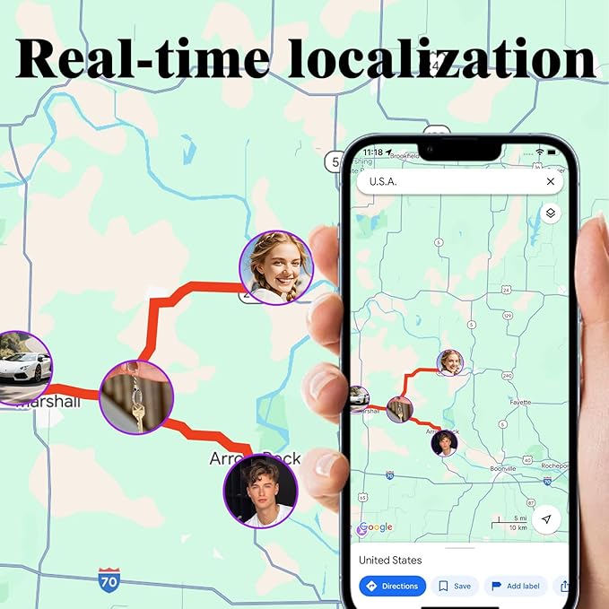 Cat Tracker for Indoor & Outdoor Cats & Dogs with Unlimited Range – 365-Day Battery Life iOS & Android Compatible No Subscription or Monthly Fee Kitten Finder with Real-Time Alerts Easy to Use