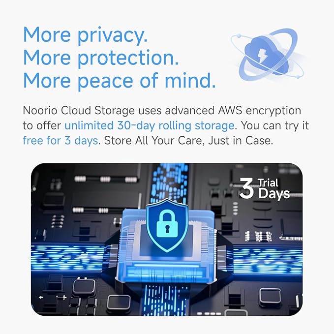 Noorio B200 2-Cam Kit with Hub, Wireless Security Camera System for Home, Indoor/Outdoor 1080p Cameras, Battery Powered, Motion Activated, Color Night Vision, Compatible with Alexa