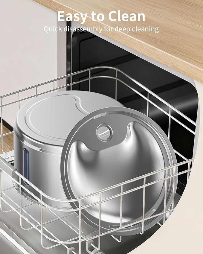 NPET Stainless Steel Cat Water Fountain, 1Gallon/135oz Automatic Pet Drinking Fountain Dog Water Dispenser with 4 Replacement Filters for Cats Indoor