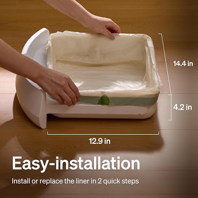 PETLIBRO Self Cleaning Litter Box Liner, 20 Count Cat Litter Bags for Automatic Litter Box, Strong and Durable Drawstring Waste Bags