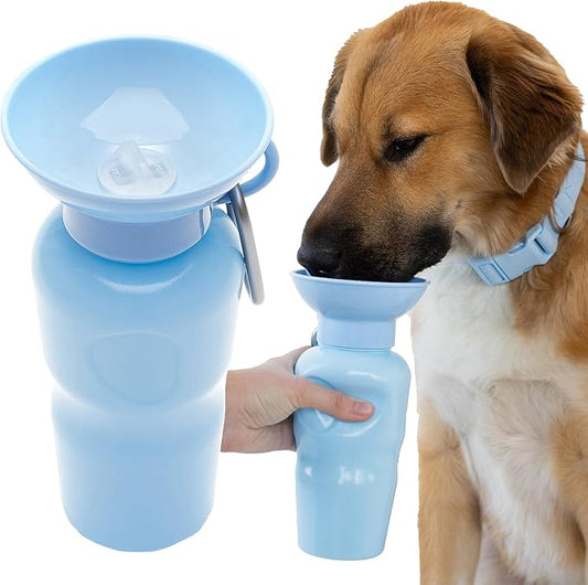 Springer by Springland Dog Water Bottle | Portable Travel Water Bottle Dispenser for Dogs | Dog Gift Seen on Oprah's Favorite Things, Shark Tank | Leak-Proof Bottles | BPA-Free 22oz Sky Blue