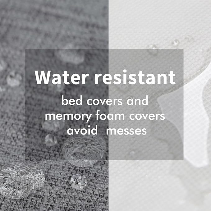 ATIFBOP Orthopedic Dog Bed, Memory Foam Dog Sofa with Removable Cover, Cooling Energy Gel. Couch, Pain Relief Pet Bed (33x23x9 inch, Grey)