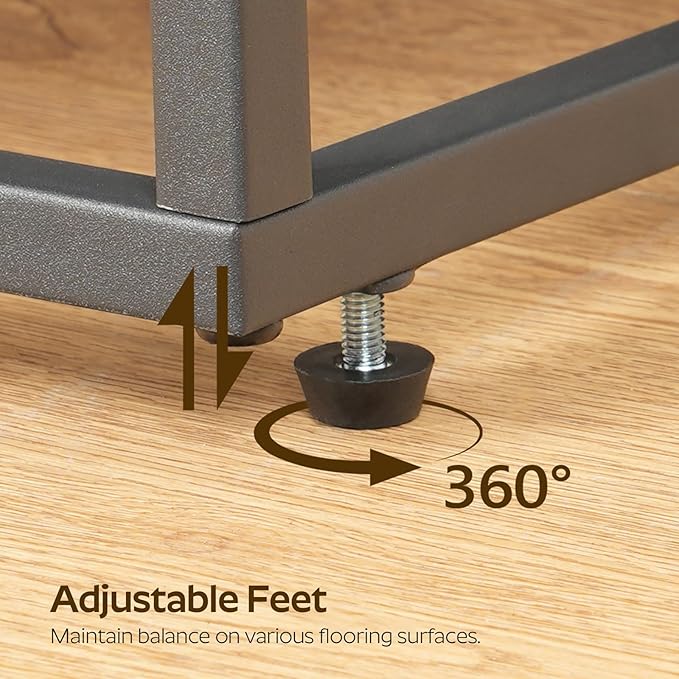 Dog Stairs for Small Dogs, 4-Steps Dog Steps for High Beds and Couch, 20.5”H Pet Steps with Non-Slip, Brown and Black LT01BV