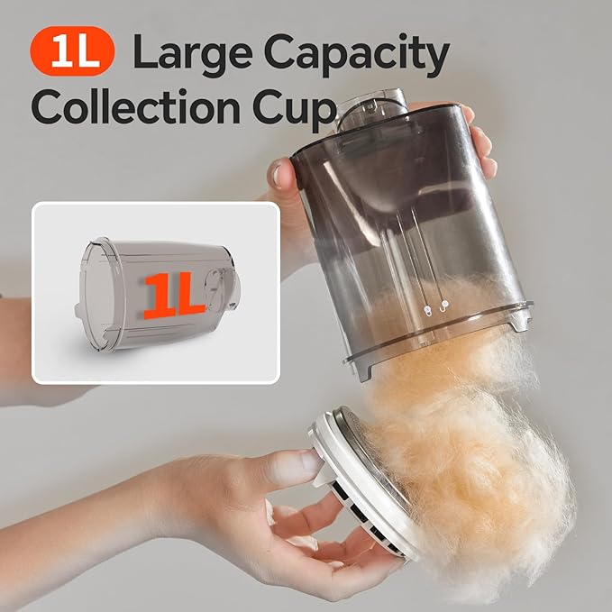 6-in-1 Pet Grooming Kit with Vacuum – 2024 iF Design Award Winner, Quiet Clipper & Ionic Dryer, 13.3kPa Suction, LED Touchscreen – for Dogs & Cats at Home