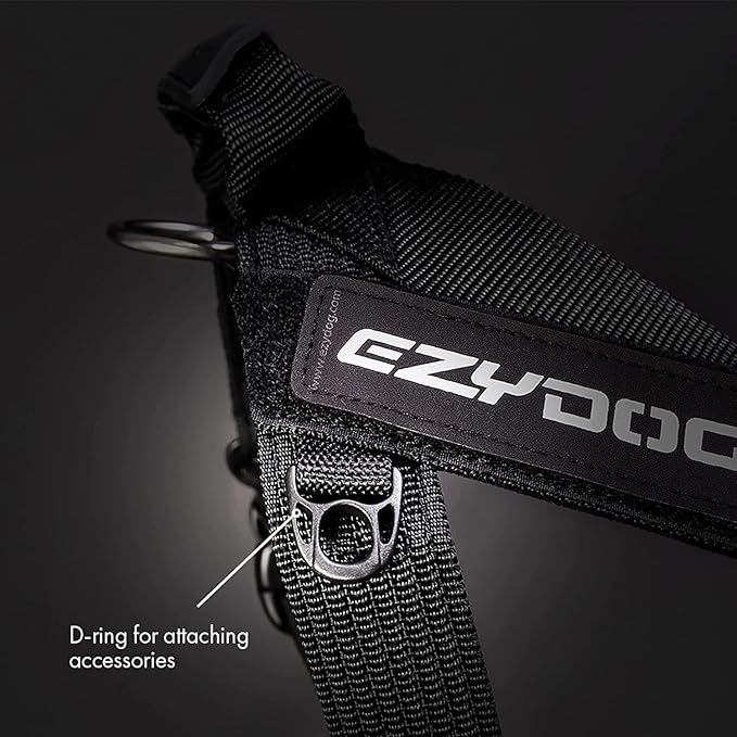 EzyDog Express Dog Harness - Adjustable Dog Harness for Large, Medium, and Small Dogs with Padded Ergonomic Anti-Chafing Design, Grip Handle, & Easy Side Buckle (Green Camo, XL)