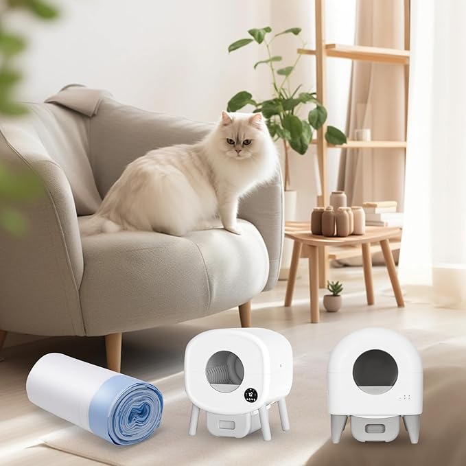 20 Count 26" x 11.8" Cat Litter Box Liners for Fsitego and Fumoi Self Cleaning Litter Box, Extra Thick Heavy Duty Cat Litter Bags Replacement, 3-4 Gallons of Capacity