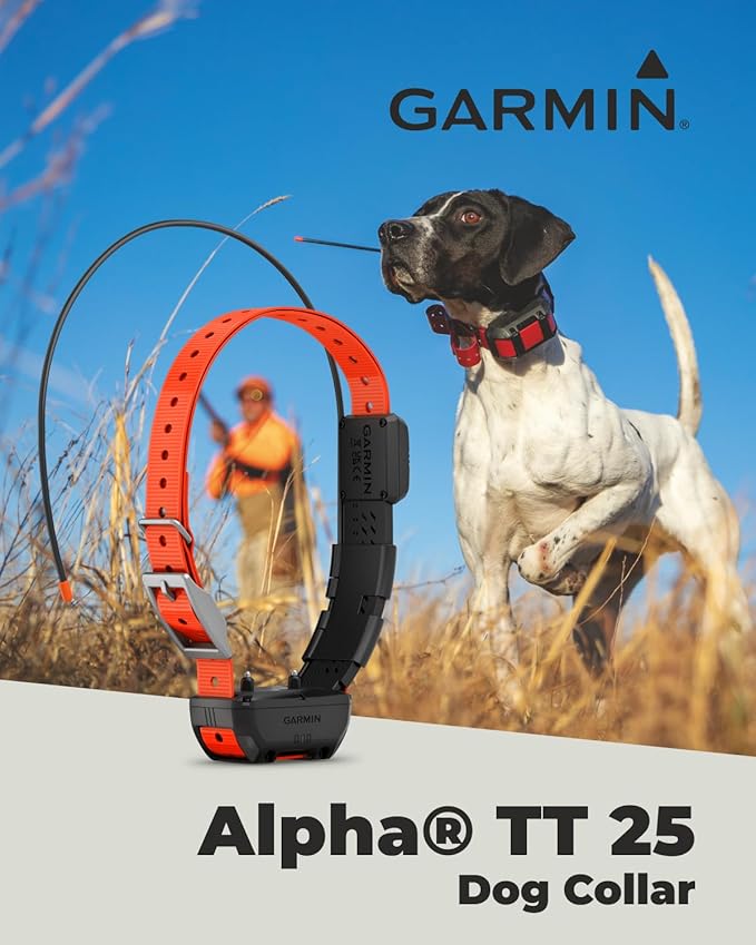 Wearable4U - Garmin Alpha TT 25 GPS Dog Tracking Collar with Leash and Whistle Bundle
