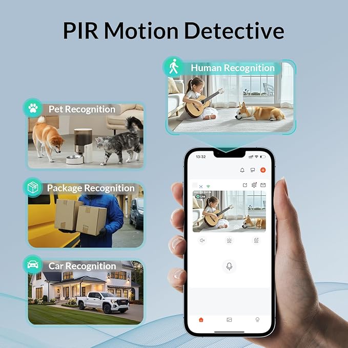 Vicohome 2K Wireless Battery-Powered WiFi Security Camera, Outdoor/Indoor with AI Motion Detection, Full Color Night Vision, 2-Way Audio, Spotlight & Siren, IP65 Weatherproof, SD/Cloud Storage